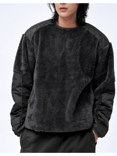 Cozy Fleece Sweatshirt Black - BLACKMAMBA - BALAAN 1