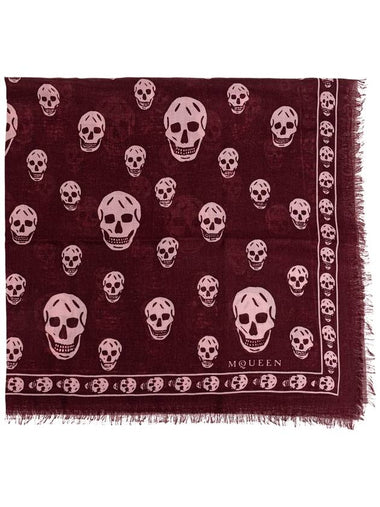 Alexander McQueen Wool Scarf, Women's, Purple - ALEXANDER MCQUEEN - BALAAN 1