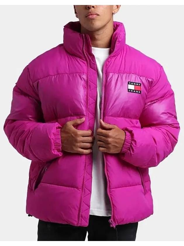 TOMMY JEANS Men s Pink Color Block Puffer Jumper DM0DM11207 - TOMMY HILFIGER - BALAAN 9