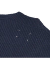 Donegal Classic Cashmere Wool Knit Top Navy - MAISON MARGIELA - BALAAN 8