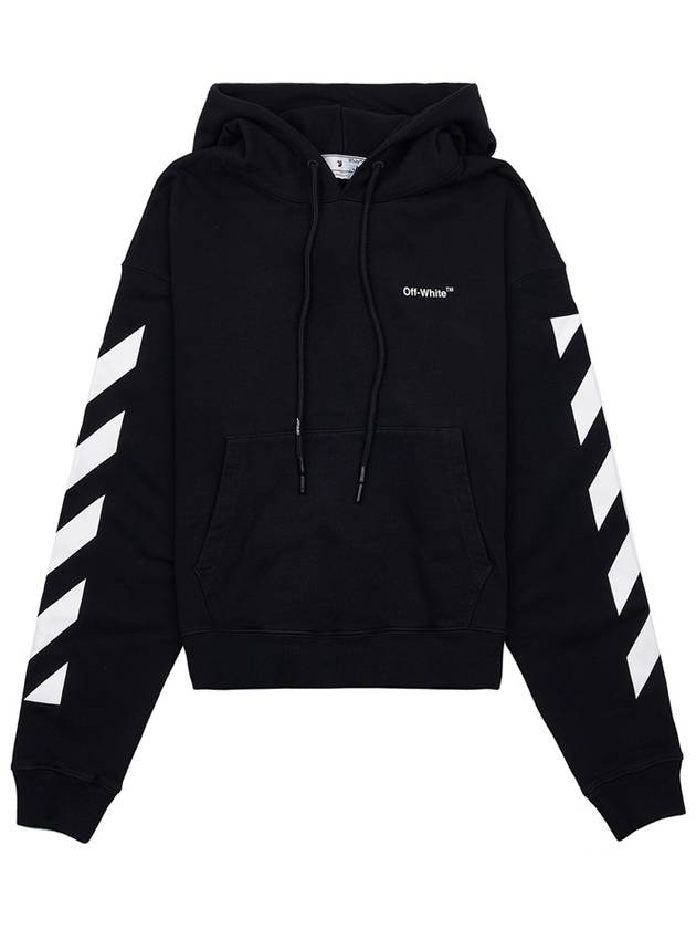 Diagonal Logo Hoodie Black - OFF WHITE - BALAAN 2