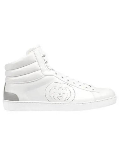 Ace high top leather white sneakers 270705 - GUCCI - BALAAN 1