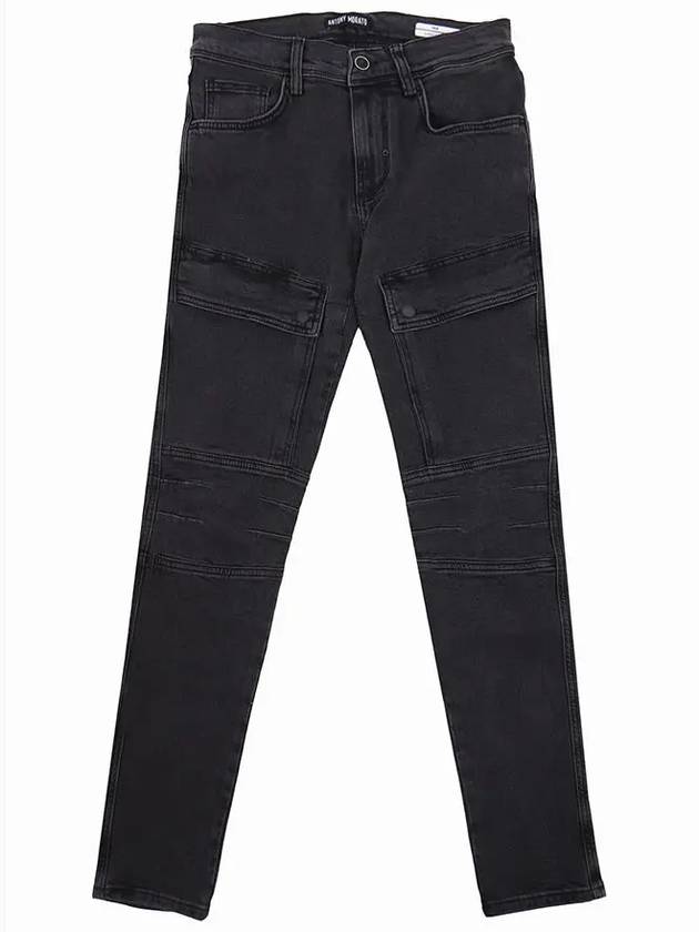 Casual black pocket spandex skinny jeans JN150 - IKALOOOK - BALAAN 1