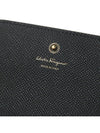 Gancini Leather Card Wallet Black - SALVATORE FERRAGAMO - BALAAN 10