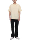 Embroidery Equestrian Knight Polo Shirt Yellow - BURBERRY - BALAAN 4