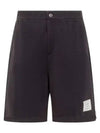 Logo Patch Midi Shorts Navy - THOM BROWNE - BALAAN 2