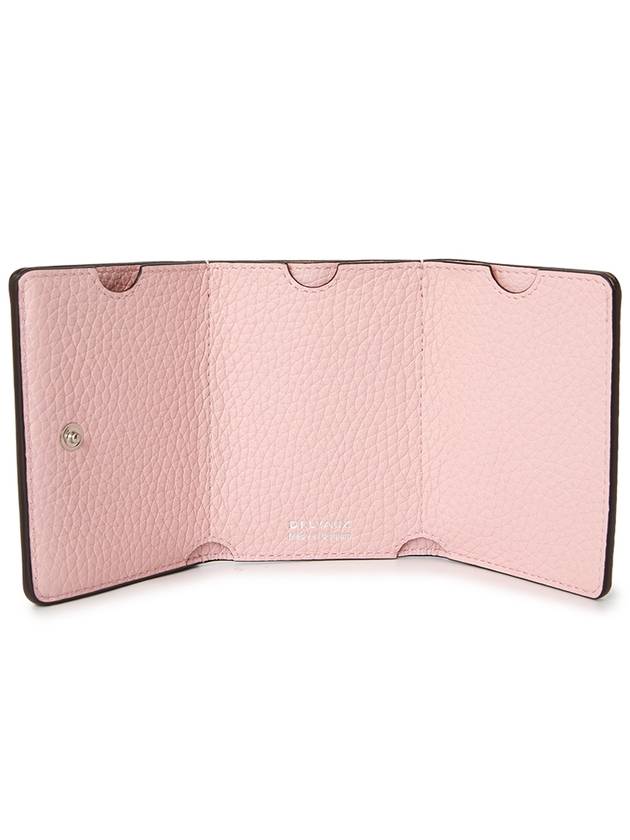 Presse Trifold Taurillon Grain Leather Half Wallet Bloom - DELVAUX - BALAAN 6