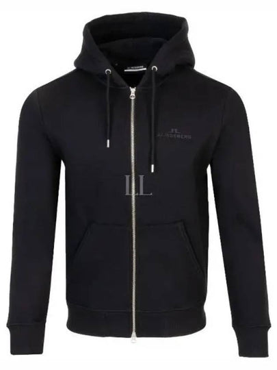 Alpha Hooded Zip-Up Jacket Black - J.LINDEBERG - BALAAN 2