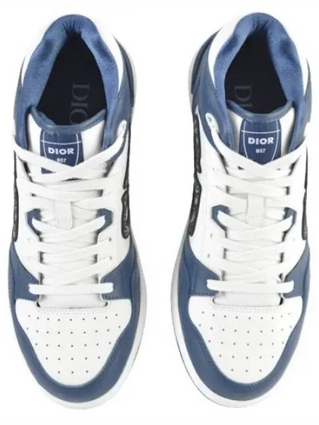 B57 High Top Sneakers Navy White - DIOR - BALAAN 2