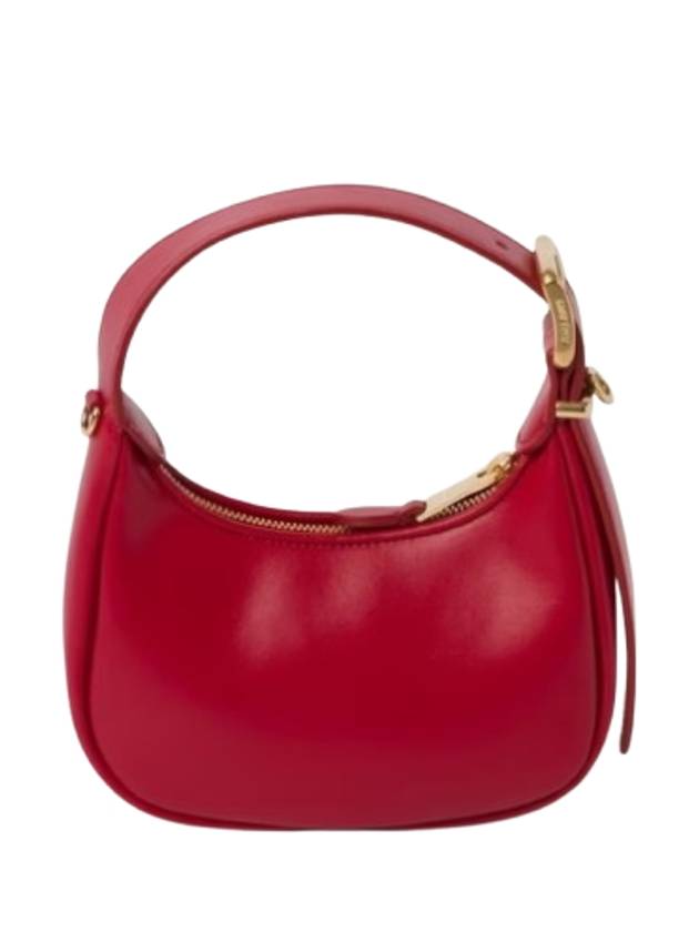 Logo Leather Hobo Shoulder Bag Red - MIU MIU - BALAAN 3