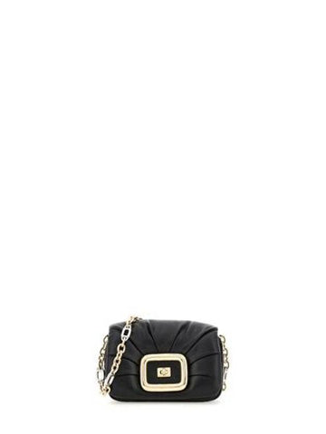 Viv' Choc Mini Leather Shoulder Bag Black - ROGER VIVIER - BALAAN 1