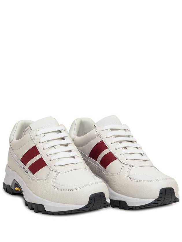 Flick Ribbon Low Top Sneakers White - BALLY - BALAAN 3