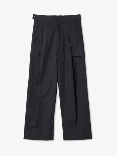 Cargo Cotton Twill Straight Pants Midnight Blue - BOTTEGA VENETA - BALAAN 2