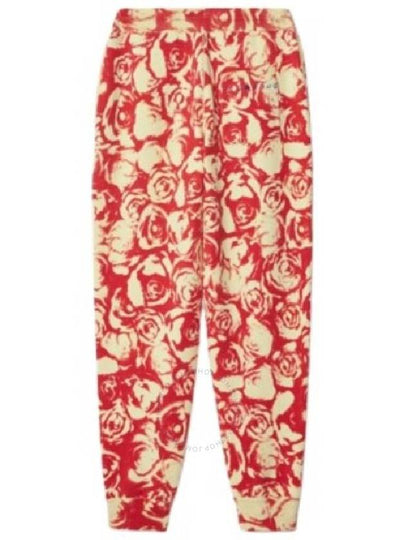 Burberry Ladies All Over Rose Print Wool Jogging Pants - BURBERRY - BALAAN 2