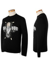 neoprene boxing print sweatshirt black - NEIL BARRETT - BALAAN 3