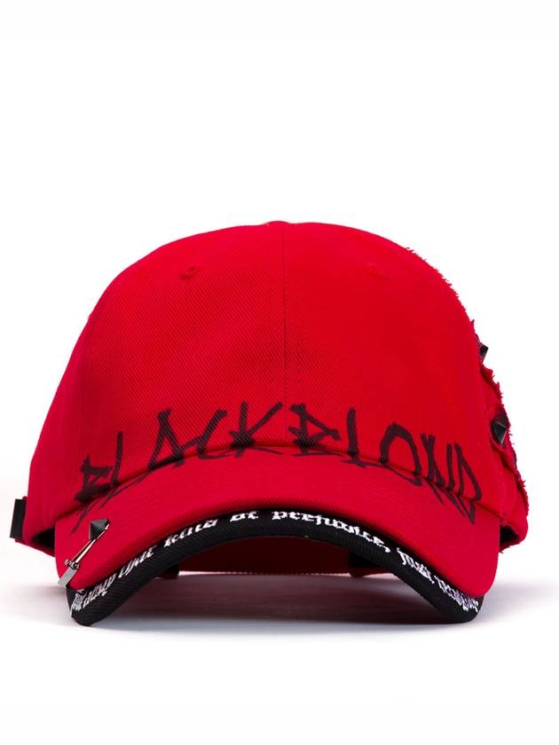 BBD Beyond Graffiti Logo Double Visor Ball Cap Red - BLACKBLOND - BALAAN 3