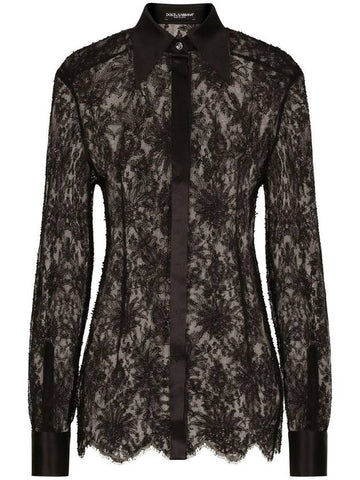 23 fw Lace Shirt F5R42TMLMAEN0000 B0710937068 - DOLCE&GABBANA - BALAAN 1