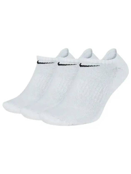 Swoosh Everyday Ankle Socks White 3 Pack - NIKE - BALAAN 2