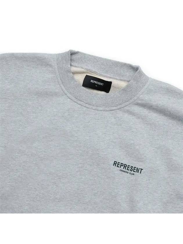 Represent Owners Club Sweatshirt Ash Grey - REPRESENT - BALAAN 4