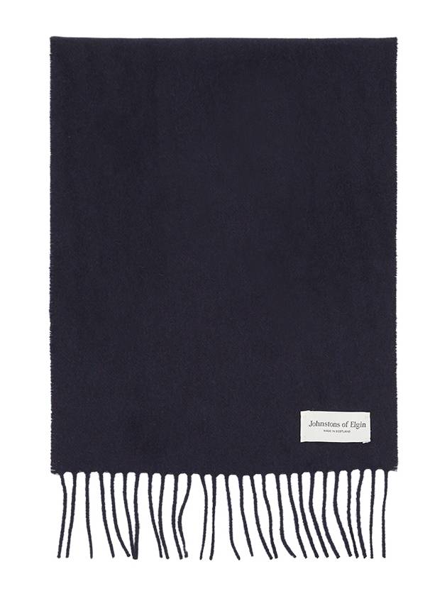 Cashmere Muffler Dark Navy - JOHNSTONS OF ELGIN - BALAAN 2