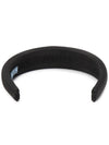 Re-Nylon Triangle Logo Band Hair Accessories Black - PRADA - BALAAN 5