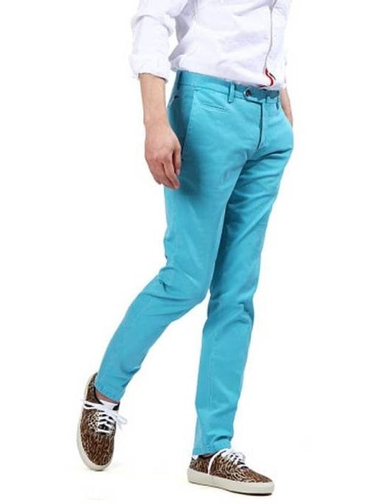 Men's Chino Straight Pants Blue - PT01 - BALAAN 1