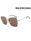 Eyewear Oversized Square Sunglasses Gold - BALENCIAGA - BALAAN.