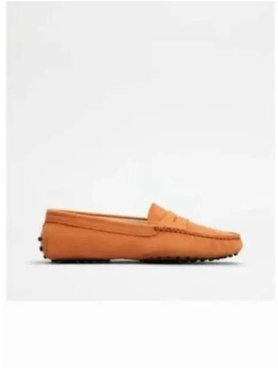 Gommino Suede Driving Shoes Orange - TOD'S - BALAAN 2