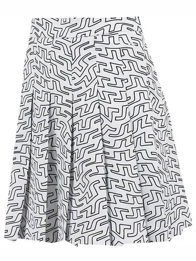 Golf Adina Print Skirt White - J.LINDEBERG - BALAAN 3