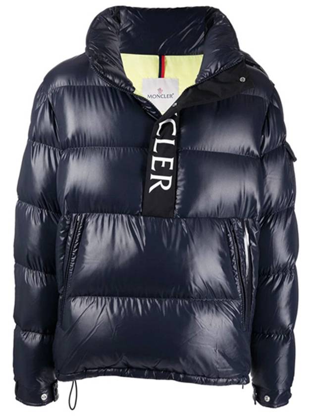 Men's Maury Half Zip Up Anorak Down Padding Navy - MONCLER - BALAAN 2