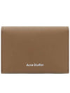 Logo Bifold Card Wallet Brown - ACNE STUDIOS - BALAAN 1