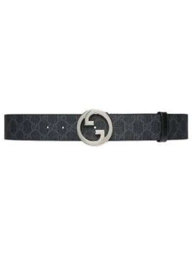 GG Supreme Two-tone Belt Black - GUCCI - BALAAN 2