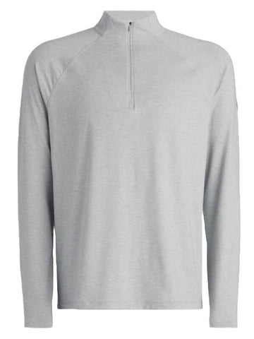 Luxe Quarter Zip Mid Layer Long Sleeve T-Shirt Grey - G/FORE - BALAAN 1