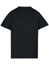 Numeric Embroidered Logo Mako Cotton Short Sleeve T-Shirt Black - MAISON MARGIELA - BALAAN 1