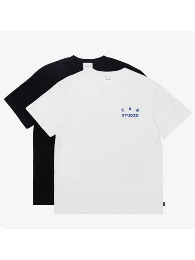 10th Anniversary Short Sleeve T-Shirt White Black - IAB STUDIO - BALAAN 3