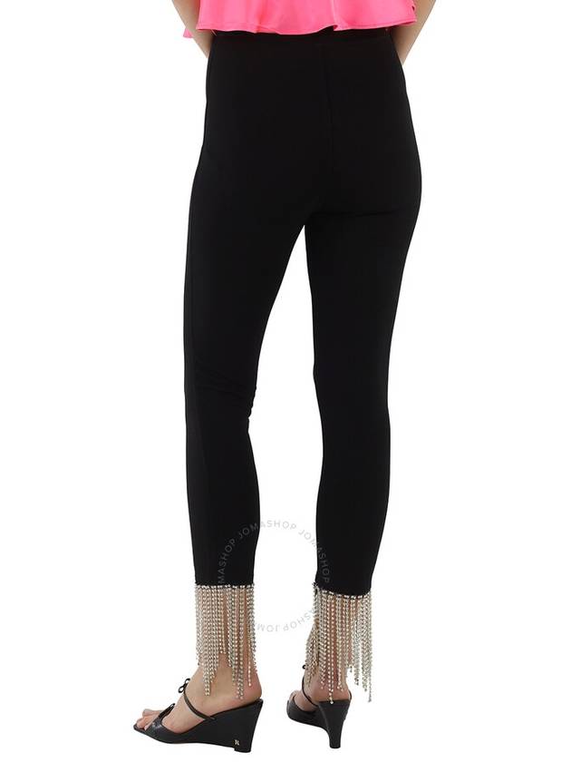 Women's Crystal Stretch Jersey Leggings Black - BURBERRY - BALAAN 4