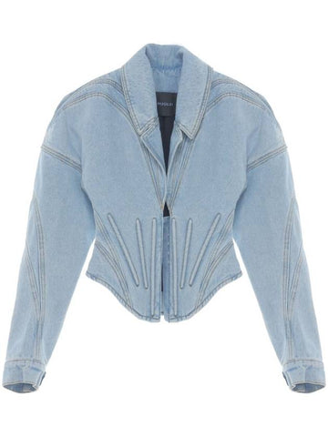 MUGLER Jackets Blue - MUGLER - BALAAN 1