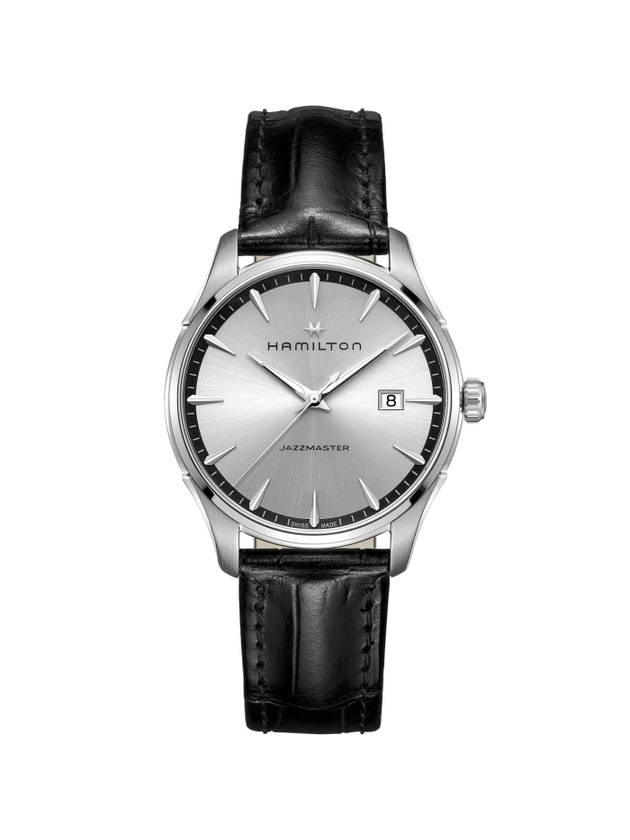 Men's Jazzmaster Gent Watch Silver Black - HAMILTON - BALAAN 1