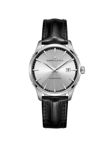 Men's Jazzmaster Gent Watch Silver Black - HAMILTON - BALAAN 1