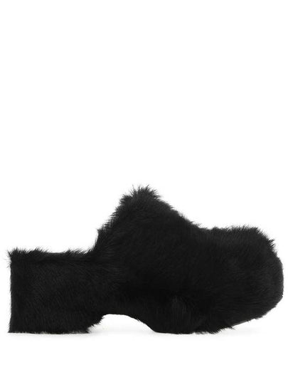 Black fur clogs J57WP0002 P5220 001 - JIL SANDER - BALAAN 2