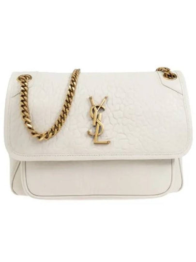 Nikki Medium Chain Shoulder Bag Blanc Vintage - SAINT LAURENT - BALAAN 2