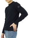 Metropolis Merino Wool Knit Top Black - CP COMPANY - BALAAN 5