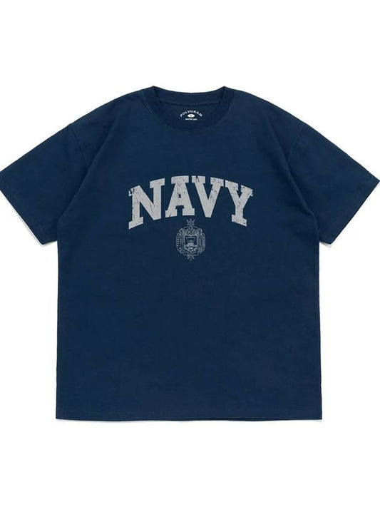 VINT NAVAL ACADEMY T SHIRTS DARK BLUE - POLYGRAM - BALAAN 2