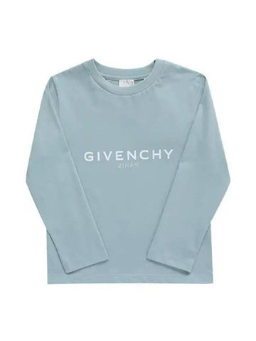 Long sleeve tshirt H25448 773 Archetype logo print kids long sleeve tshirt - GIVENCHY - BALAAN 1