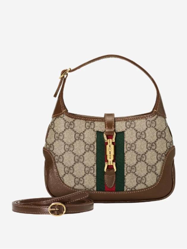 GG Supreme Mini Jackie 1961 Cross Bag Brown Beige - GUCCI - BALAAN 2