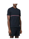 Midweight Jersey Short Sleeve T-Shirt Navy - THOM BROWNE - BALAAN 5