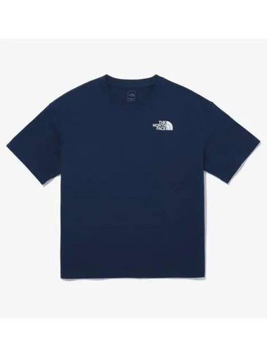 The North Face KIDS Explorer Short Sleeve Round Tee NT7UQ07V NAV - THE NORTH FACE - BALAAN 1