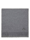 Grande Unita Logo Fringe Muffler Flannel Melange - LORO PIANA - BALAAN 2