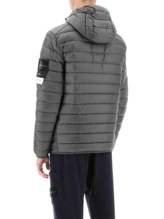 Loom Woven Chambers R Nylon Down TC Light Hoodie Down Jacket Green - STONE ISLAND - BALAAN 4