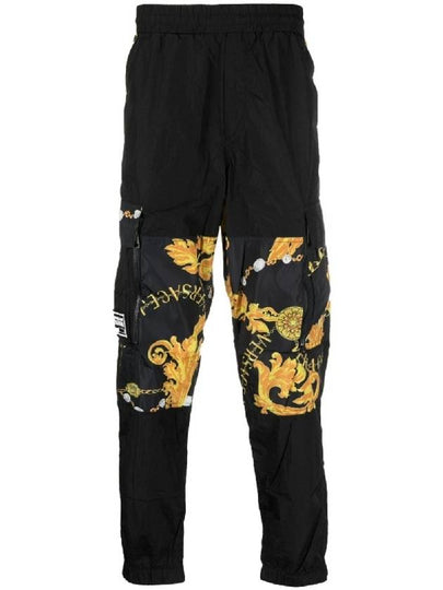 Chain Cargo Track Pants Black - VERSACE - BALAAN 2